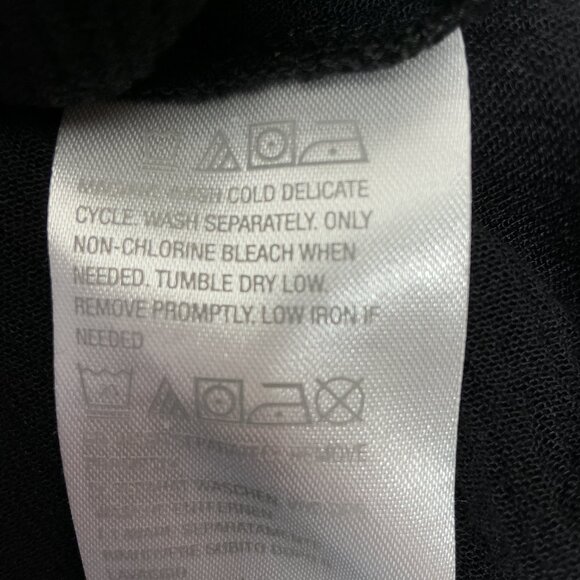 Large Peasant Top Embroidered Details Black/White NWT Susan Graver - Picture 7 of 10